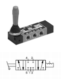 5/3 Closed Centre Lever Detend Valve (3 Postions)